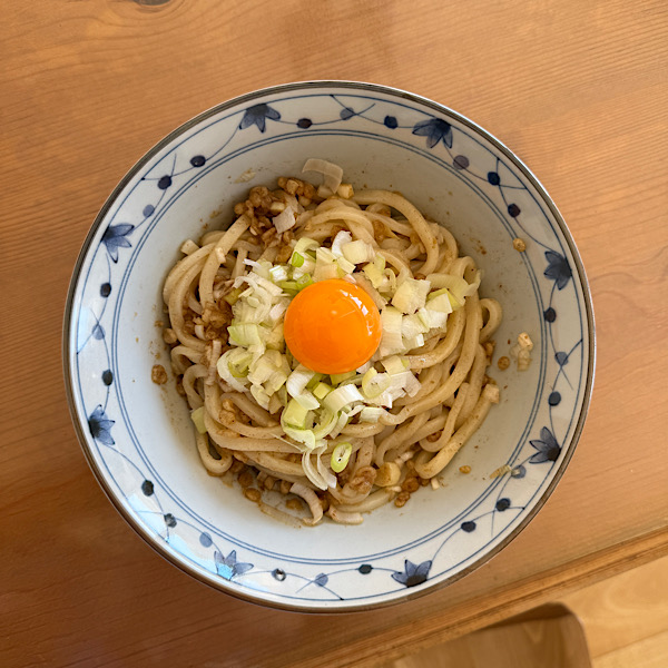 Udon with Tengasu